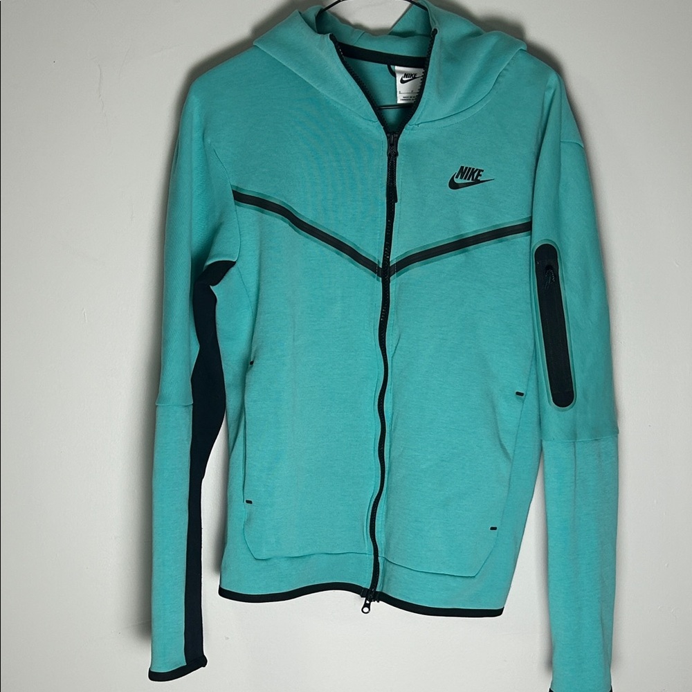 Nike Tech Fleece Teal Zip Up Hoodie